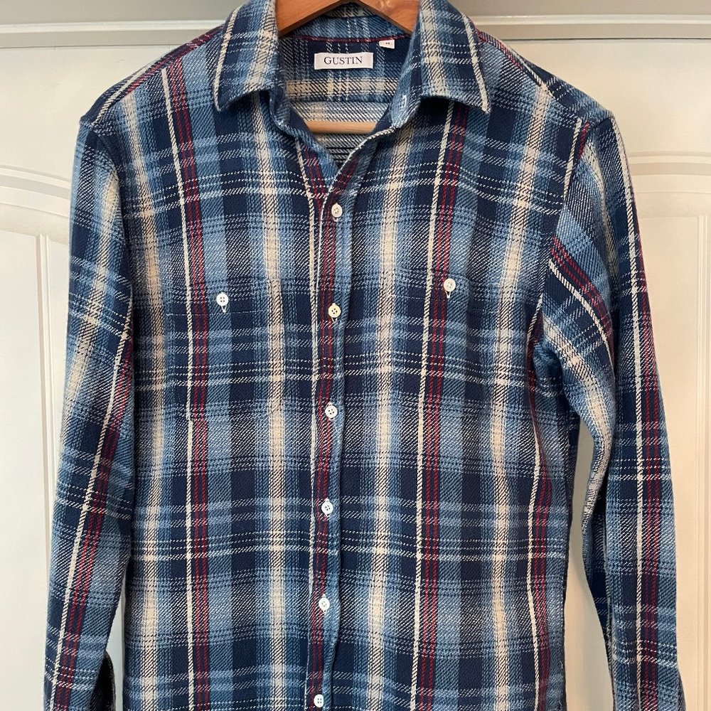 Gustin Blue Red Plaid Flannel MiUSA